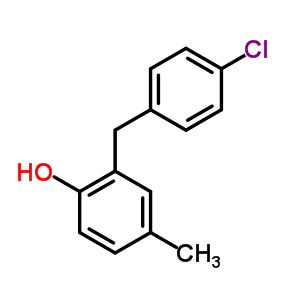 2-[(4-氯苯基)甲基]-4-甲基-苯酚结构式_23805-51-8结构式