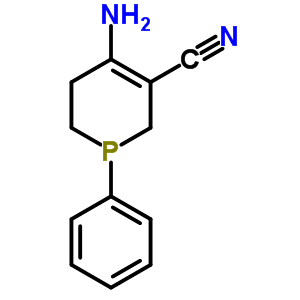 4-氨基-1-苯基-1,2,5,6-四氢-3-膦甲腈结构式_23848-09-1结构式