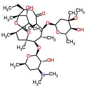 脱氢红霉素 A结构式_23893-13-2结构式