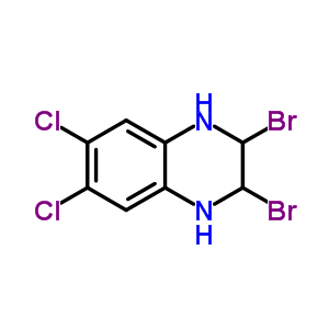 2,3-Dibromo-6,7-dichloro-1,2,3,4-tetrahydroquinoxaline Structure,239095-84-2Structure