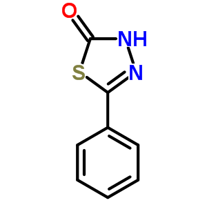 5-苯基-1,3,4-噻二唑-2(3H)-酮结构式_24028-40-8结构式
