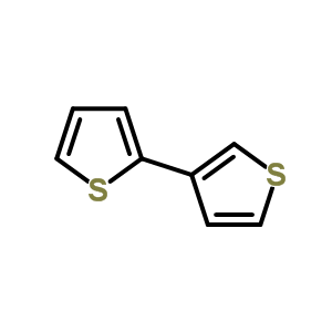 2,3-联噻吩结构式_2404-89-9结构式