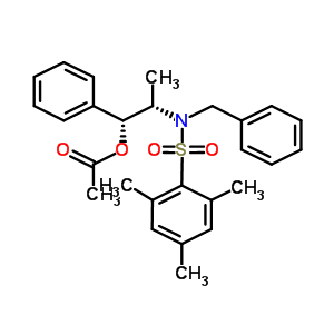 (1R,2s)-2-[n-benzyl-n-(mesitylenesulfonyl)amino]-1-phenylpropyl acetate Structure,240423-74-9Structure