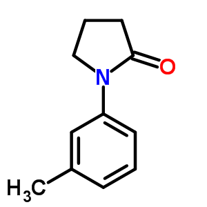 1-(3-Methylphenyl)pyrrolidin-2-one Structure,24059-72-1Structure