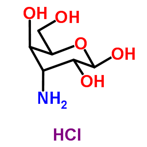 3-氨基-3-脱氧-吡喃葡萄糖盐酸盐结构式_24384-86-9结构式