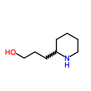 3-哌啶-2-基-1-丙醇结构式_24448-89-3结构式
