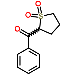 Methanone,phenyl(tetrahydro-1,1-dioxido-2-thienyl)- Structure,24463-84-1Structure