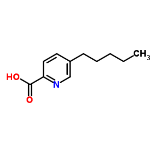 5-戊基-吡啶-2-羧酸结构式_24472-57-9结构式