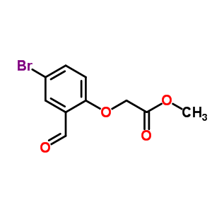 Methyl (4-bromo-2-formylphenoxy)acetate Structure,24581-99-5Structure