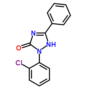 2-(2-氯苯基)-5-苯基-1,2-二氢-3H-1,2,4-三唑-3-酮结构式_246848-58-8结构式