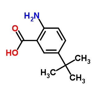 2-氨基-5-叔丁基苯甲酸结构式_2475-77-6结构式