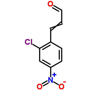 3-(2-氯-4-硝基苯基)-2-丙烯醛结构式_24893-01-4结构式