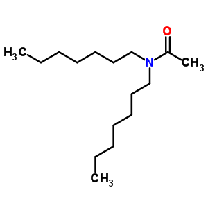 N,N-二庚基-乙酰胺结构式_24956-05-6结构式