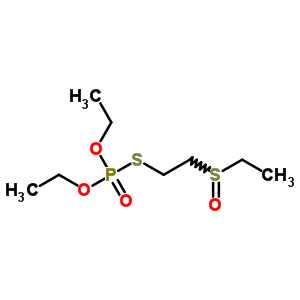 砜吸磷结构式_2496-92-6结构式
