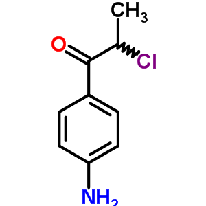(9ci)-1-(4-氨基苯基)-2-氯-1-丙酮结构式_25021-66-3结构式