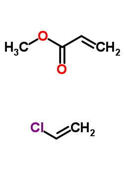 2-丙烯酸甲酯与氯乙烯的聚合物结构式_25035-98-7结构式