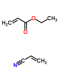 2-丙烯酸乙酯与 2-丙烯腈的聚合物结构式_25053-12-7结构式