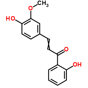 3-(4-羟基-3-甲氧基苯基)-1-(2-羟基苯基)-2-丙烯-1-酮结构式_25205-49-6结构式