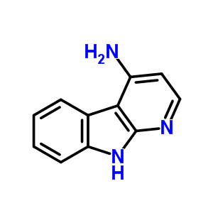 4-氨基alpha-咔啉结构式_25208-34-8结构式