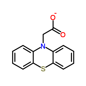 吩噻嗪-10-乙酸结构式_25244-68-2结构式