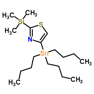 4-(Tributylstannyl)-2-(trimethylsilyl)thiazole Structure,252562-80-4Structure