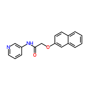 2-(2-萘氧基)-N-3-吡啶-乙酰胺结构式_25288-52-2结构式