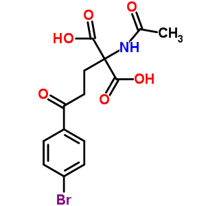 2-(乙酰基氨基)-2-[3-(4-溴苯基)-3-氧代丙基]-丙二酸结构式_2545-53-1结构式