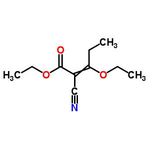 2-氰基-3-乙氧基-2-戊烯酸乙酯结构式_25468-53-5结构式
