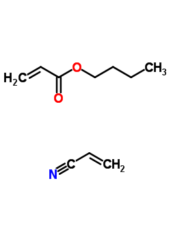 2-丙烯酸丁酯与 2-丙烯腈的聚合物结构式_25567-76-4结构式