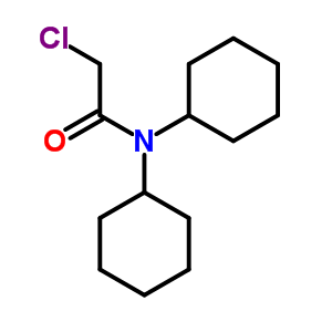 2-氯-N,N-二环己基-乙酰胺结构式_2567-50-2结构式