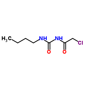 N-[(丁基氨基)羰基]-2-氯-乙酰胺结构式_25679-91-8结构式