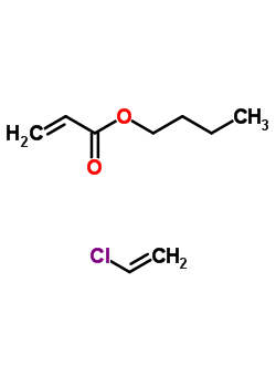 2-丙烯酸丁酯与氯乙烯聚合物结构式_25702-34-5结构式