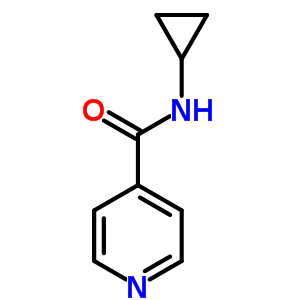 (9ci)-n-环丙基-4-吡啶羧酰胺结构式_25764-75-4结构式