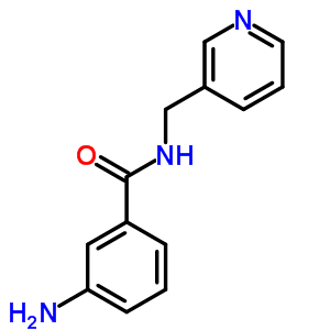 3-氨基-n-(3-吡啶甲基)苯甲酰胺结构式_25844-49-9结构式