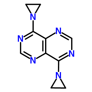 4,8-双(1-氮丙啶)-嘧啶并[5,4-d]嘧啶结构式_2588-36-5结构式