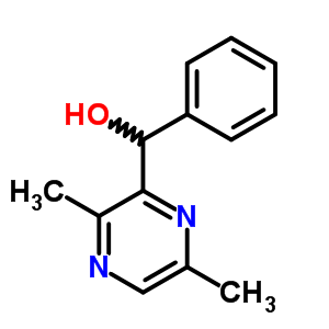 3,6-二甲基-a-苯基-2-吡嗪甲醇结构式_2590-27-4结构式