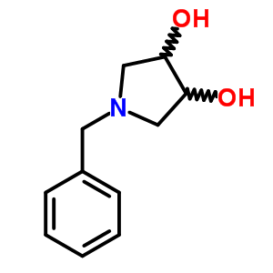 1-苯基甲基-3,4-吡咯烷二醇结构式_260389-82-0结构式