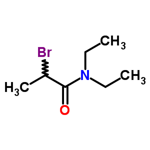 2-溴-N,N-二乙基-丙酰胺结构式_2620-12-4结构式