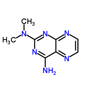 n2,n2-二甲基-2,4-蝶啶二胺结构式_26212-44-2结构式