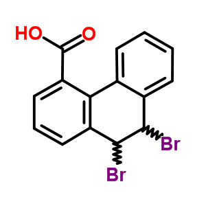 9,10-二溴-9,10-二氢-4-菲羧酸结构式_26687-67-2结构式