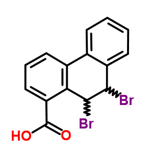 9,10-二溴-9,10-二氢-1-菲羧酸结构式_26687-68-3结构式