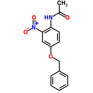 n-[2-硝基-4-(苯基甲氧基)苯基]-乙酰胺结构式_26697-34-7结构式
