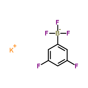 (3,5-二氟苯基)三氟硼酸钾结构式_267006-26-8结构式