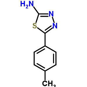 2-氨基-5-(4-甲基苯基)-1,3,4-噻二唑结构式_26907-54-0结构式