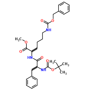 (9CI)-N2-[N-[(1,1-二甲基乙氧基)羰基]-D-苯基丙氨酰基]-N6-[(苯基甲氧基)羰基]-L-赖氨酸甲酯结构式_27168-28-1结构式