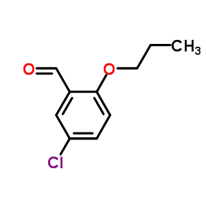 5-氯-2-丙氧基苯甲醛结构式_27590-75-6结构式