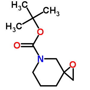 1-噁-5-氮杂螺[2.5]辛烷-5-羧酸-1,1-二甲基乙酯结构式_276872-90-3结构式