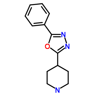 4-(5-苯基-1,3,4-噁二唑-2-基)哌啶结构式_280110-78-3结构式