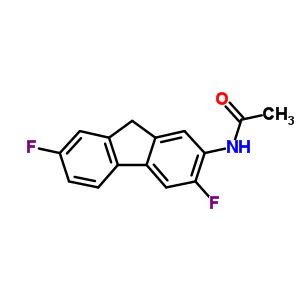 N-(3,7-二氟-9H-芴-2-基)-乙酰胺结构式_2823-83-8结构式