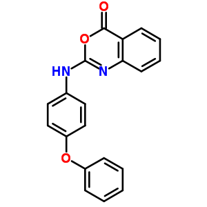 2-[(4-Phenoxyphenyl)amino]-4H-1-benzoxazin-4-one Structure,282529-86-6Structure
